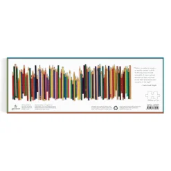 Frank Lloyd Wright Colored Pencils Shaped 1000 Piece Panoramic Jigsaw Puzzle