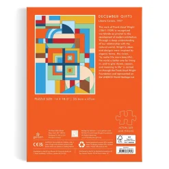 Frank Lloyd Wright December Gifts 500 Piece Book Puzzle
