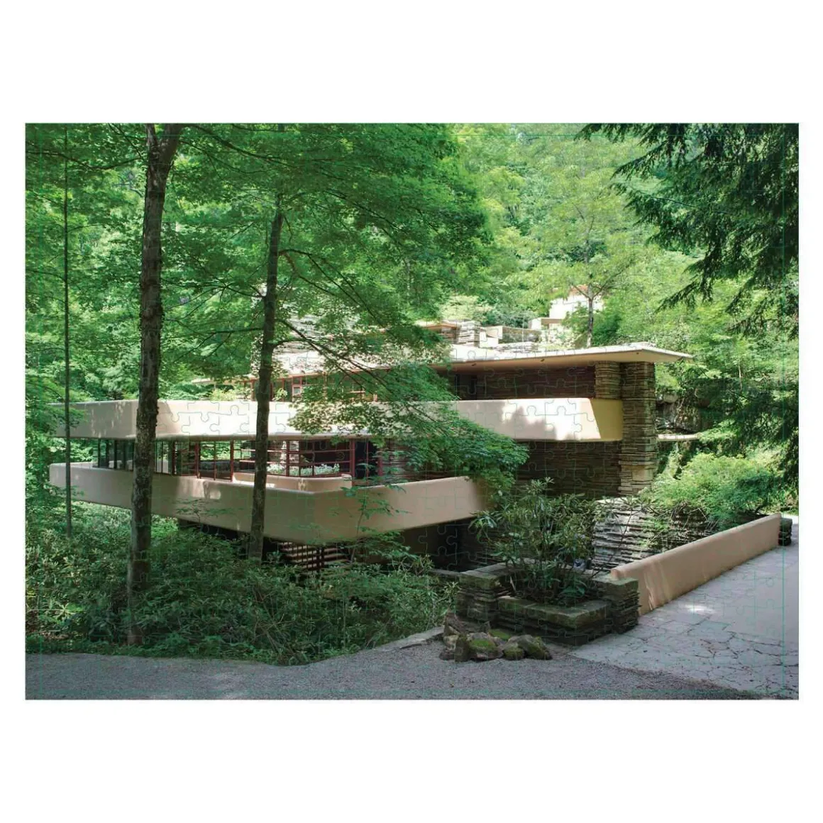 Frank Lloyd Wright Fallingwater Double-Sided 500 Piece Jigsaw Puzzle