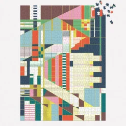 Frank Lloyd Wright Hillside Curtain 1500 Piece Foil Puzzle
