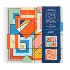 Frank Lloyd Wright Imperial Hotel 2-in-1 Sliding Wood Puzzle