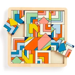 Frank Lloyd Wright Imperial Hotel 2-in-1 Sliding Wood Puzzle