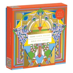 Frank Lloyd Wright Imperial Hotel Peacock Rug 500 Piece Foil Jigsaw Puzzle