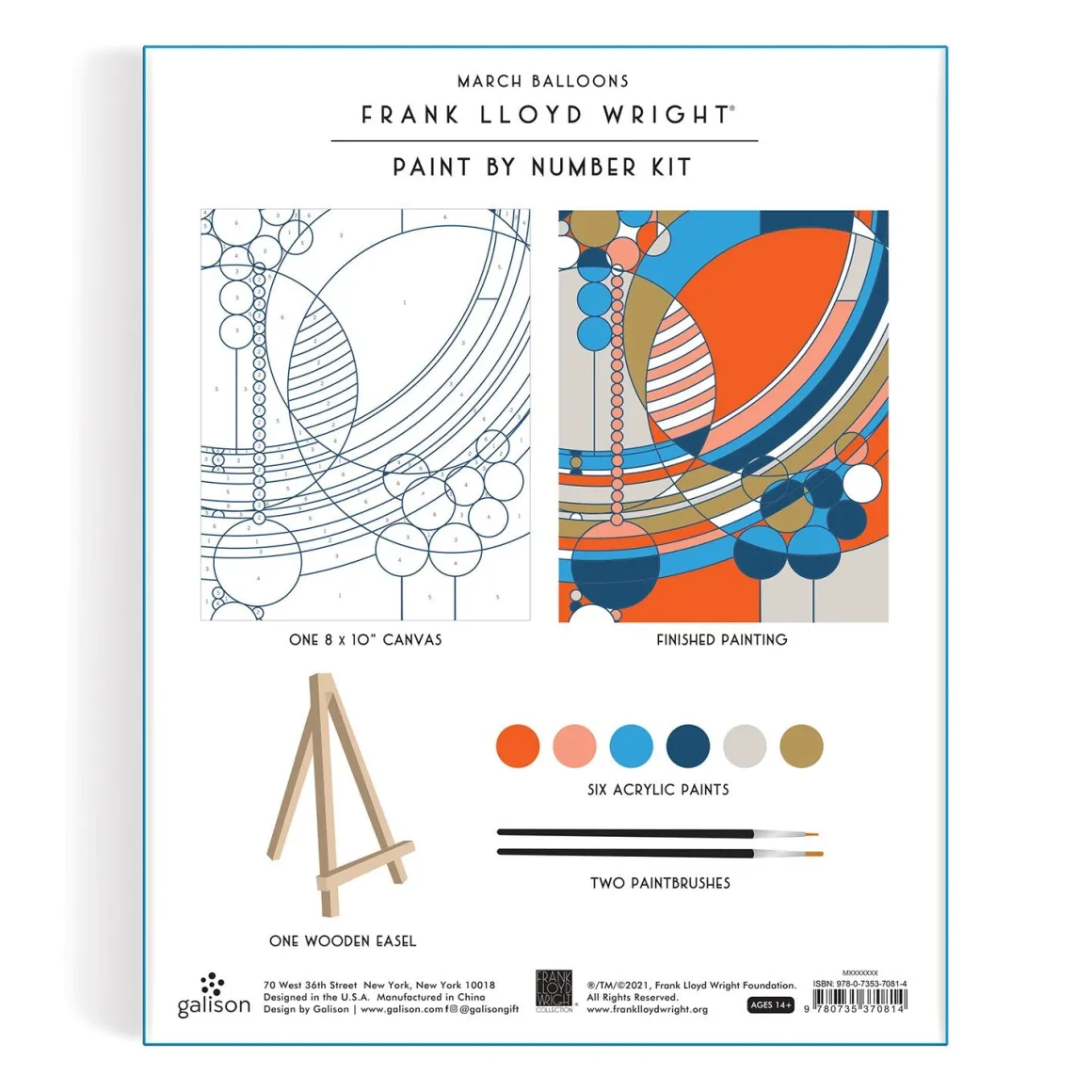 Frank Lloyd Wright March Balloons Paint By Number Kit
