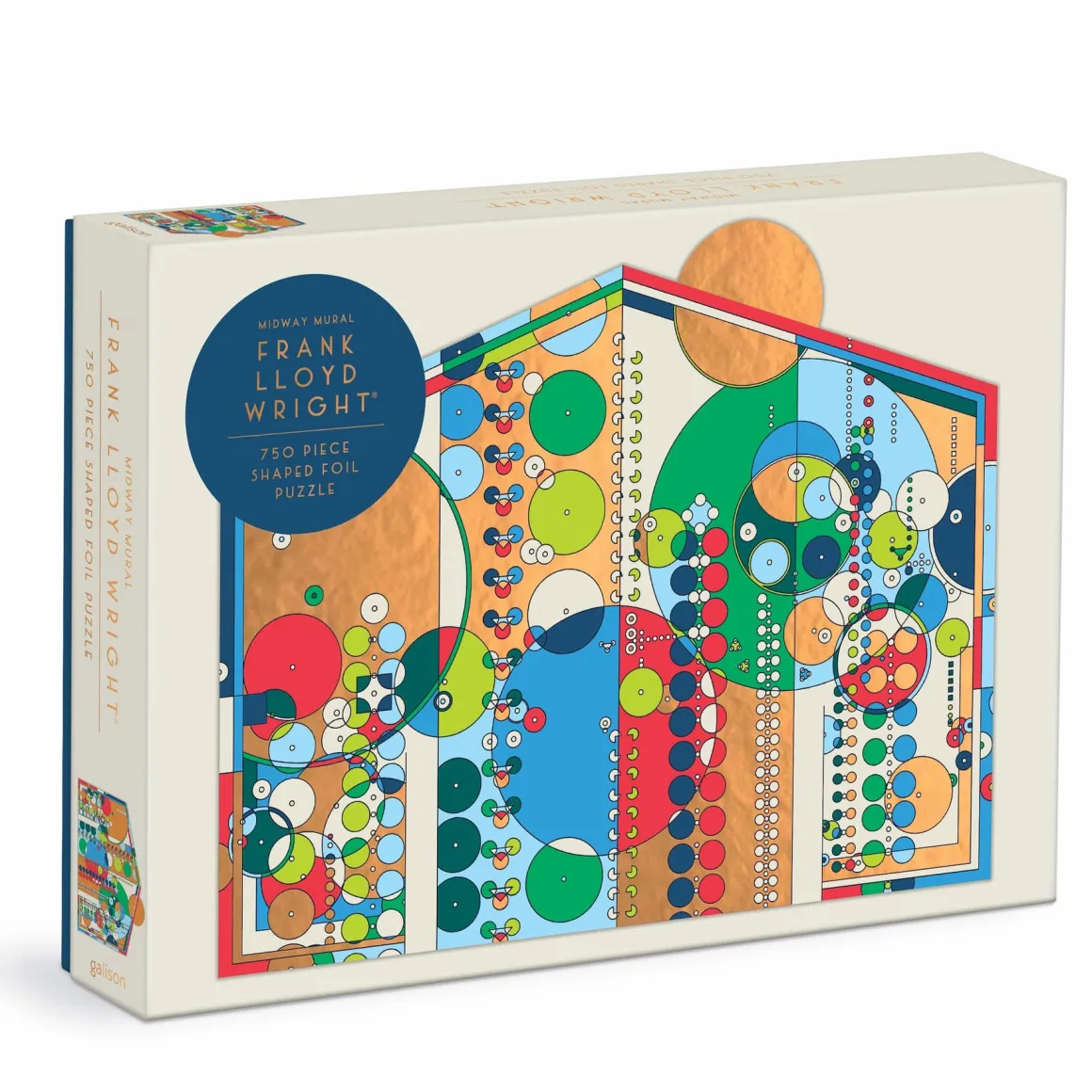 Frank Lloyd Wright Midway Mural 750 Piece Shaped Foil Puzzle