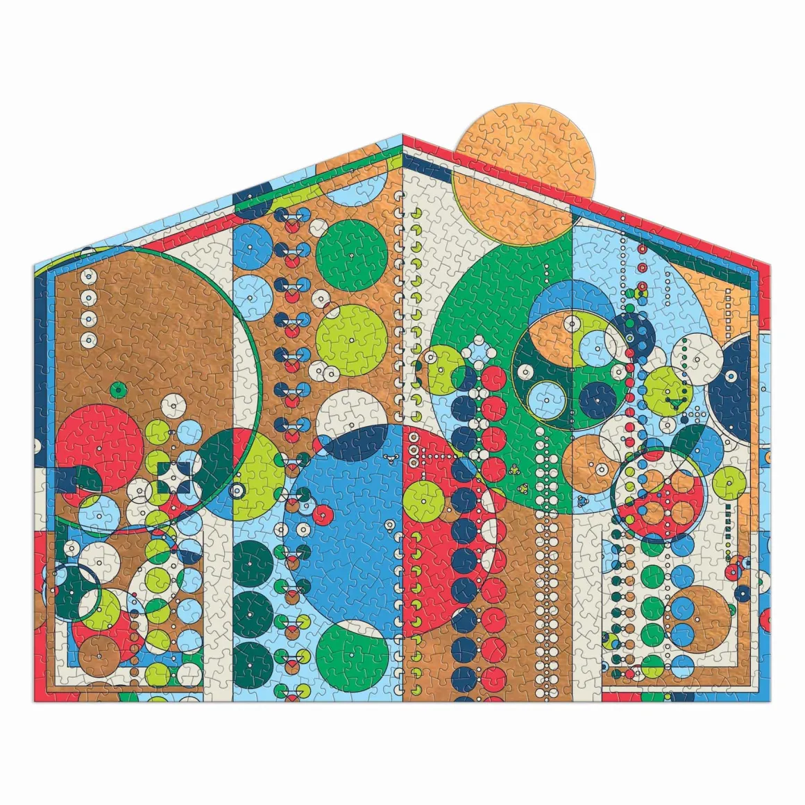 Frank Lloyd Wright Midway Mural 750 Piece Shaped Foil Puzzle