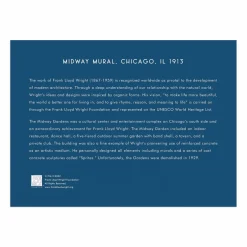 Frank Lloyd Wright Midway Mural 750 Piece Shaped Foil Puzzle