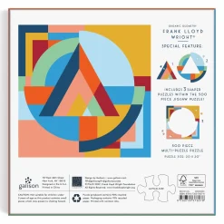 Frank Lloyd Wright Organic Geometry 500 Piece Multi-Puzzle Puzzle