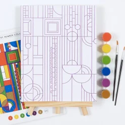 Frank Lloyd Wright Saguaro Cactus and Forms Paint By Number Kit