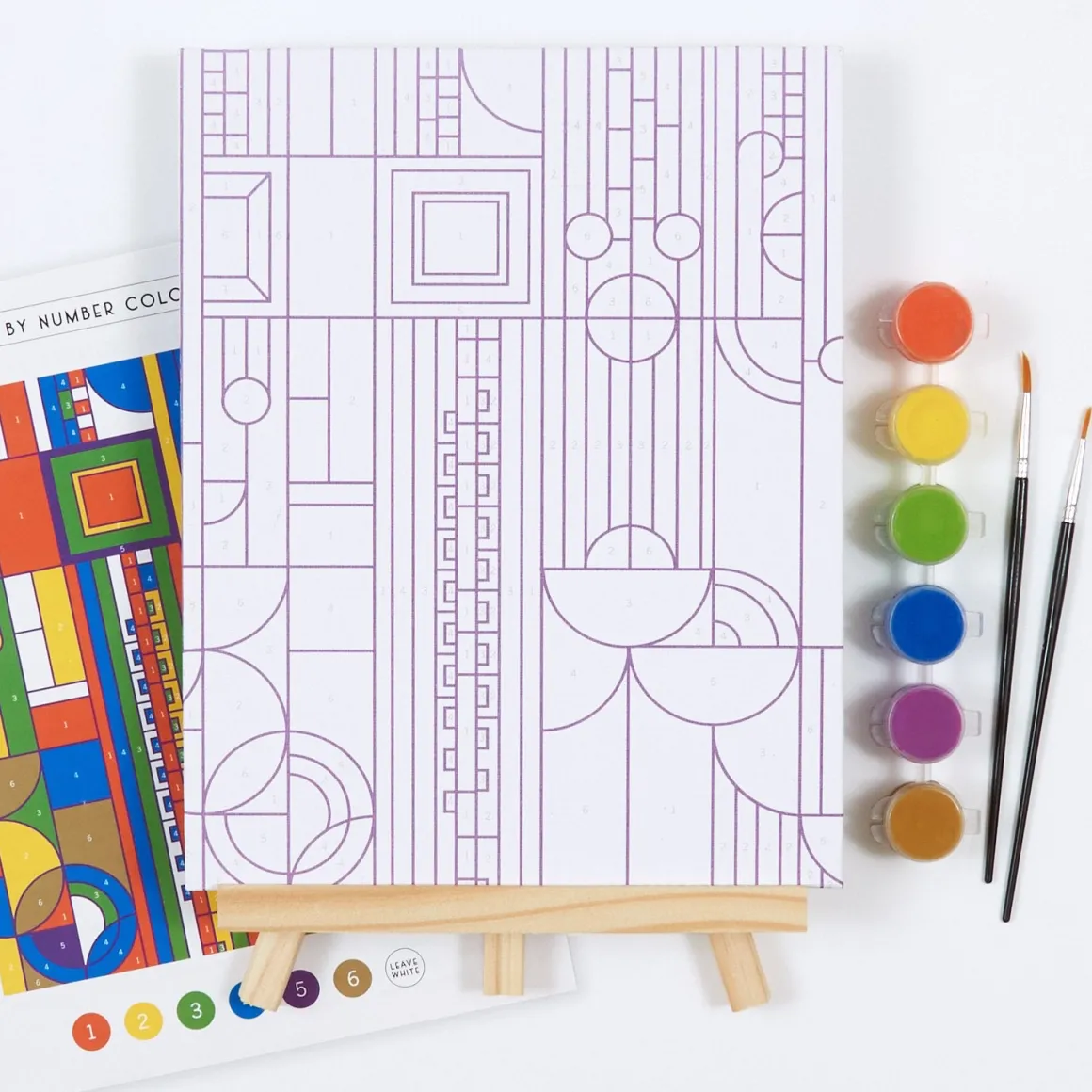 Frank Lloyd Wright Saguaro Cactus and Forms Paint By Number Kit