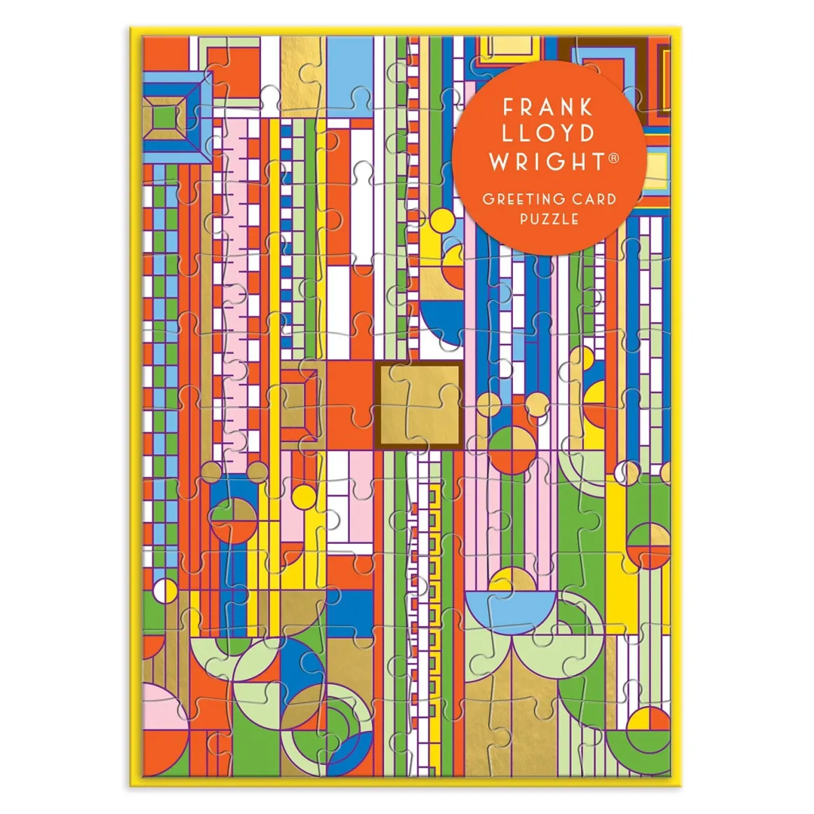Frank Lloyd Wright Saguaro Forms & Cactus Flowers Greeting Card Puzzle