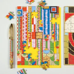 Frank Lloyd Wright Saguaro Forms & Cactus Flowers Greeting Card Puzzle