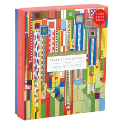 Frank Lloyd Wright Saguaro Cactus And Forms Foil Stamped 1000 Piece Jigsaw Puzzle