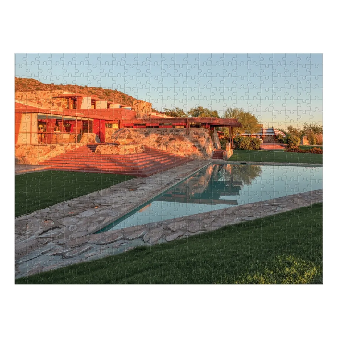 Frank Lloyd Wright Taliesin and Taliesin West Double-Sided 500 Piece Jigsaw Puzzle