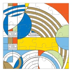 Frank Lloyd Wright Wooden Jigsaw Puzzle Set