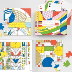 Frank Lloyd Wright Wooden Jigsaw Puzzle Set