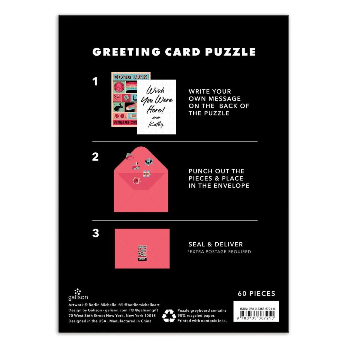 Good Luck Greeting Card Puzzle
