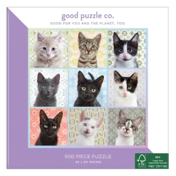 Good Puzzle Co. Cat Portraits 500pc Puzzle