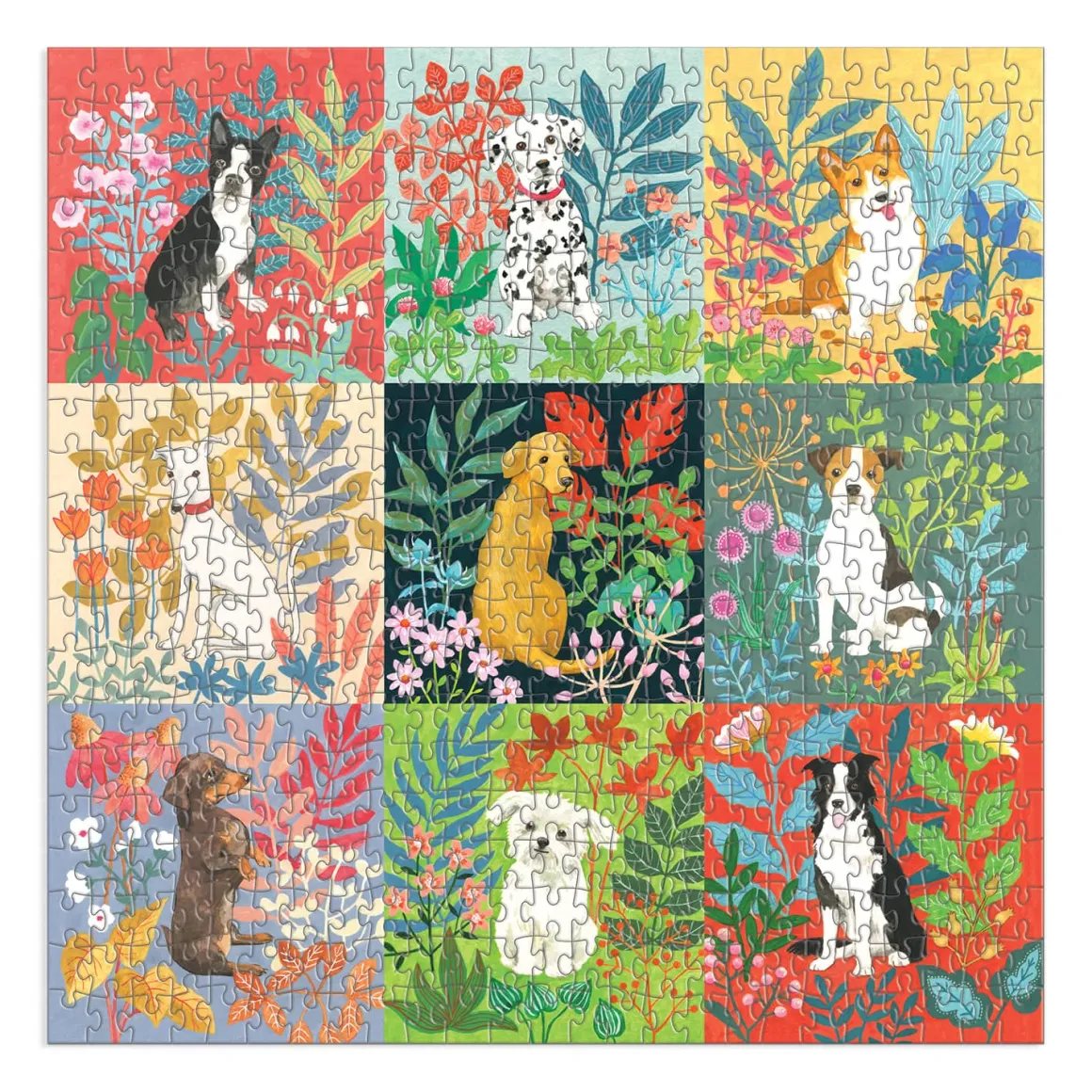 Good Puzzle Co. Dogs and Flowers 500pc Puzzle