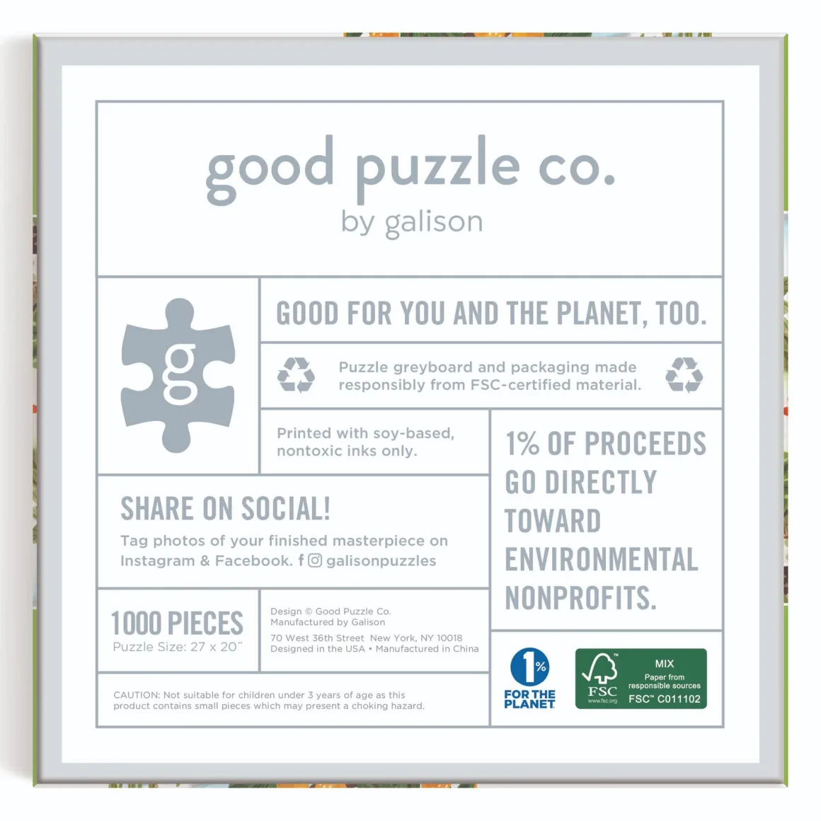 Good Puzzle Co. Greenhouse 1000 Piece Puzzle