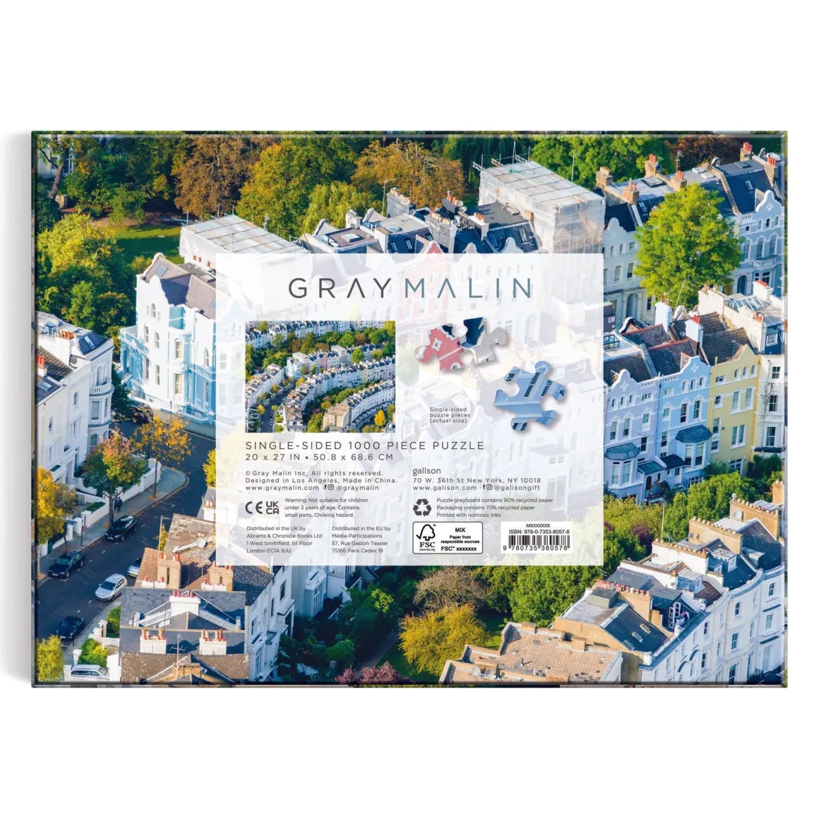 Gray Malin 1000 Piece Puzzle Notting Hill