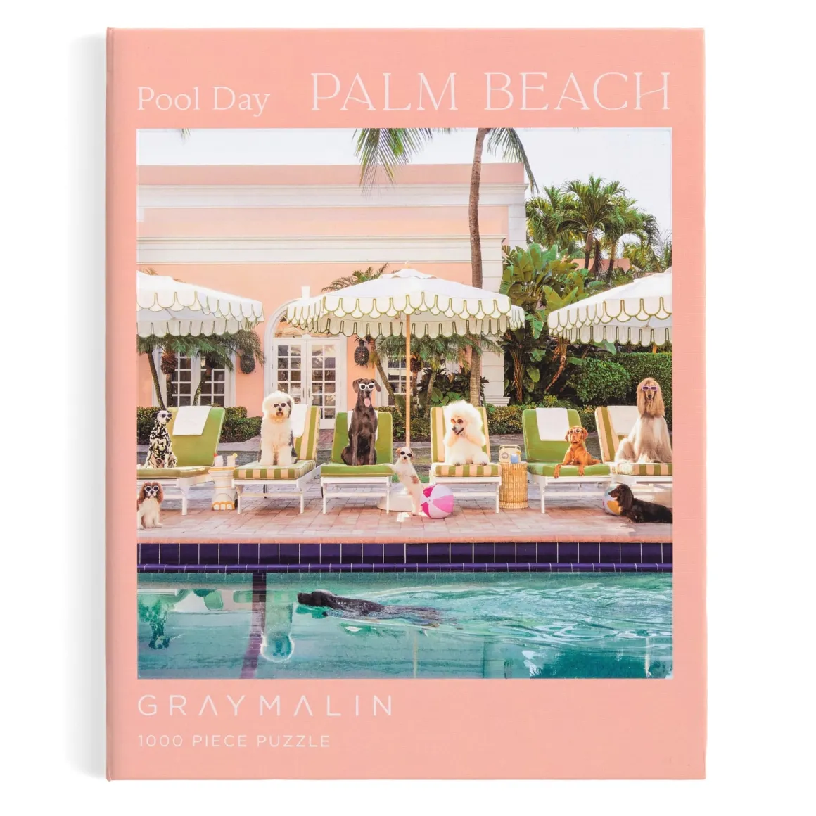 Gray Malin Pool Day Palm Beach 1000 Piece Book Box Puzzle