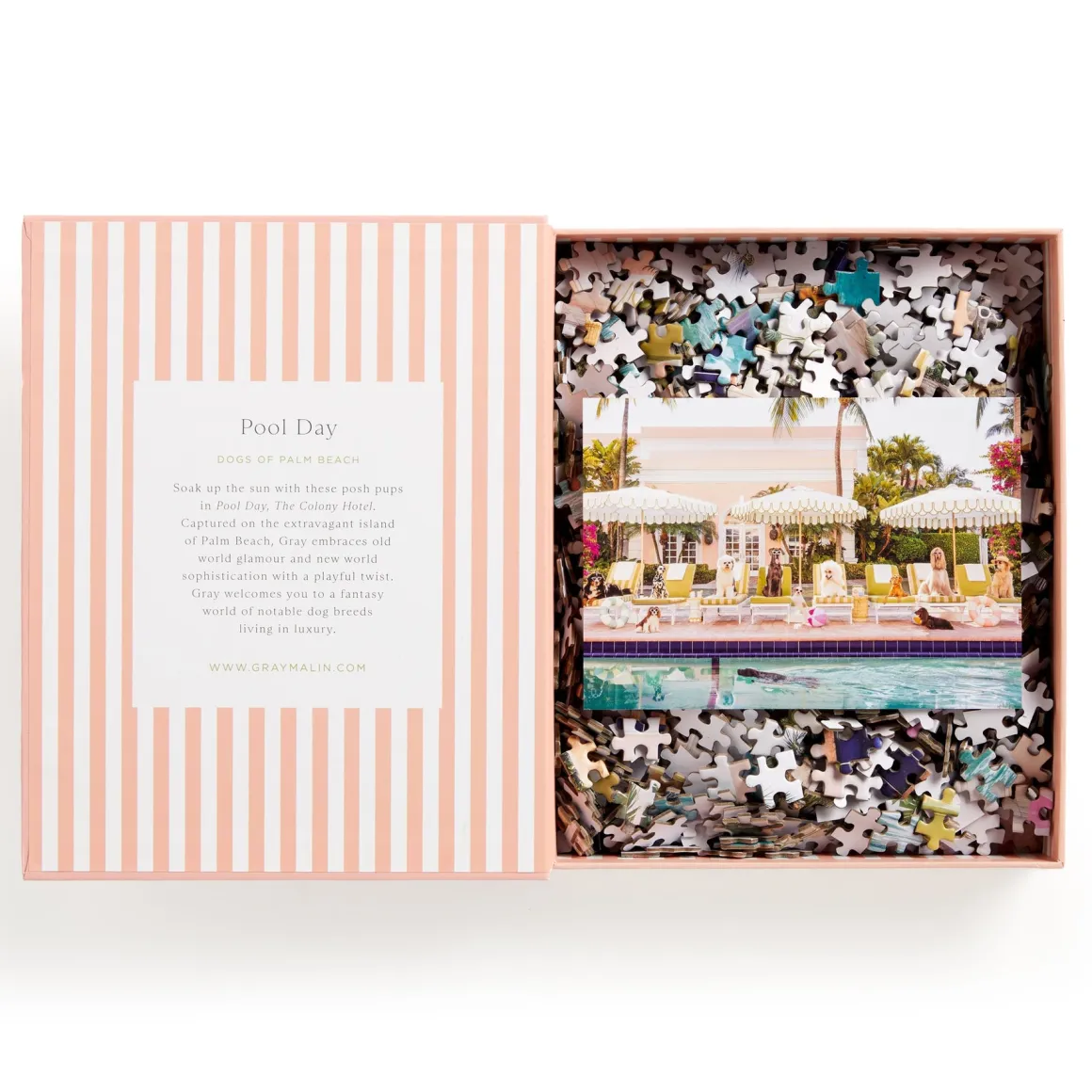 Gray Malin Pool Day Palm Beach 1000 Piece Book Box Puzzle