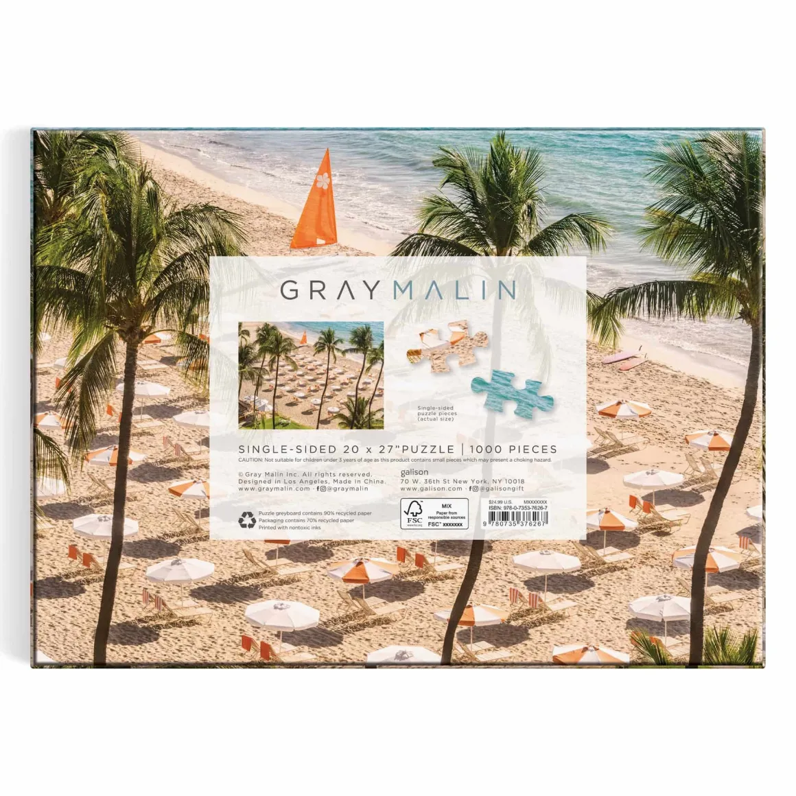Gray Malin The Beach Club 1000 Piece Puzzle