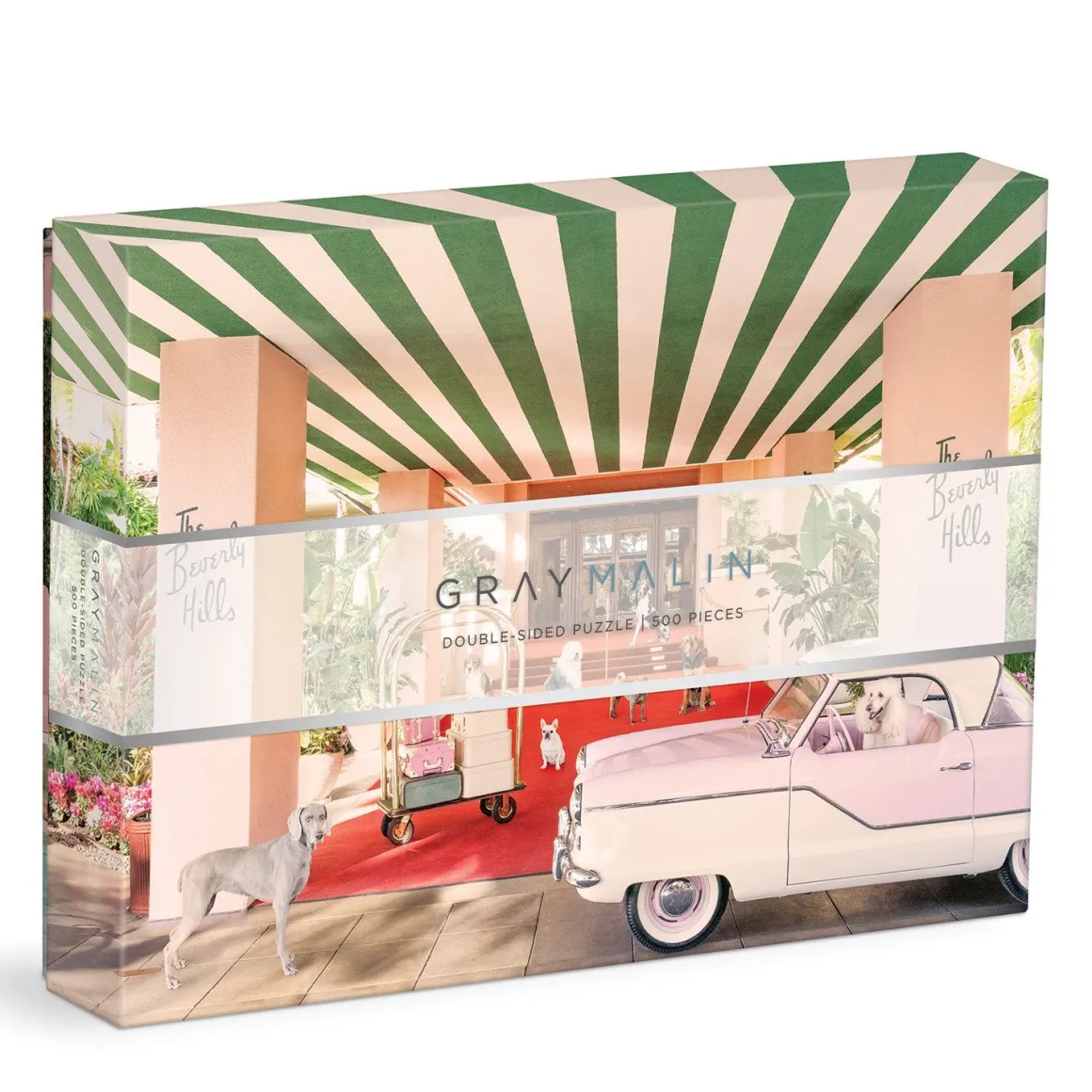 Gray Malin The Dogs at the Beverly Hills Hotel 500 Piece Double-Sided Puzzle