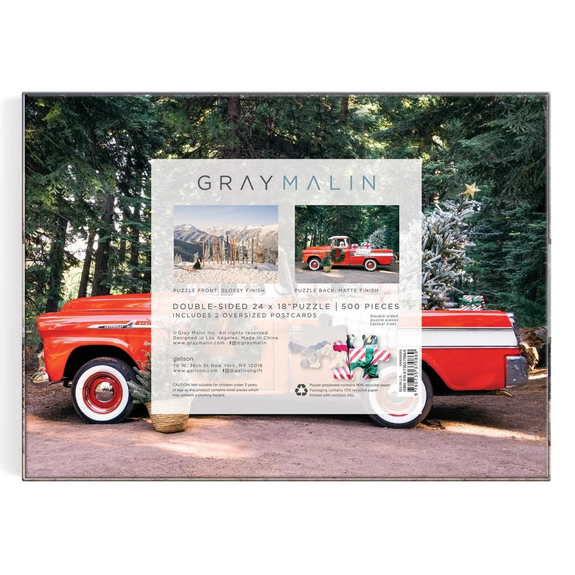 Gray Malin The Winter 500 Piece Double-Sided Puzzle