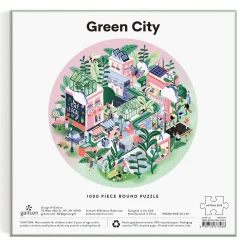 Green City 1000 Piece Round Puzzle