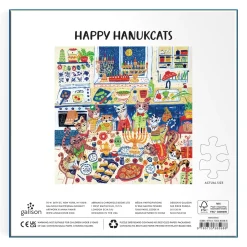 Happy Hanukcats 500 Piece Puzzle