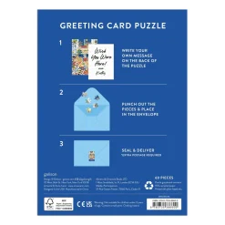 Happy Hanukcats Greeting Card Puzzle