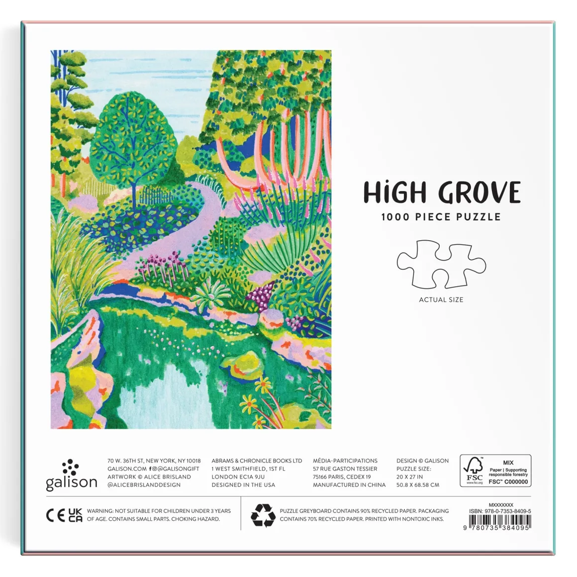 High Grove 1000 Piece Puzzle in Square Box