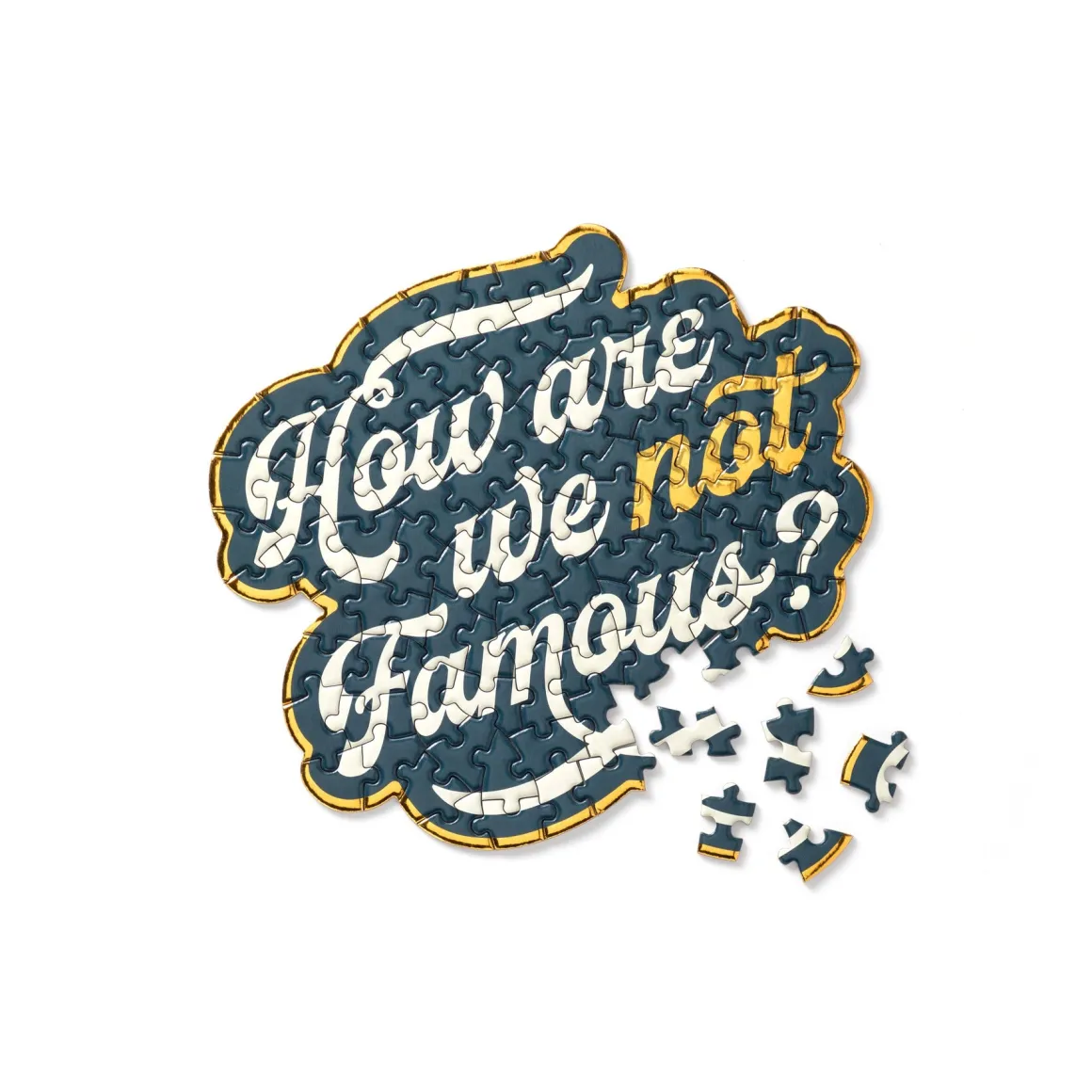 How Are We Not Famous? 100 Piece Mini Shaped Puzzle