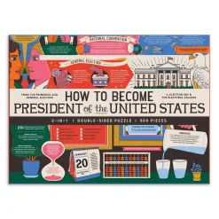 How to Become President of the United States Double-Sided 500 Piece Jigsaw Puzzle
