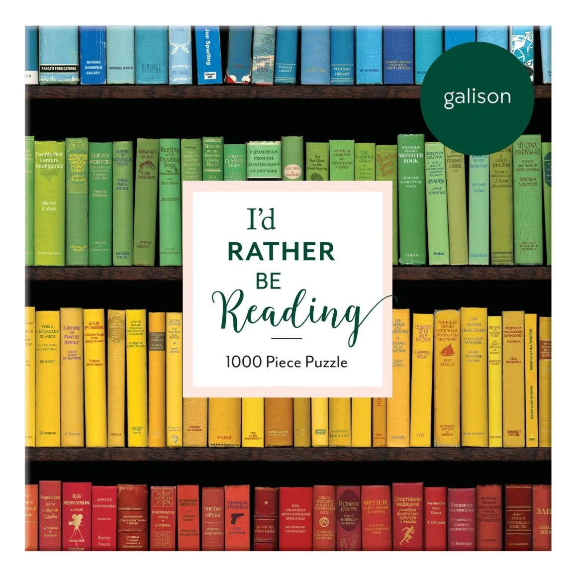 I'd Rather Be Reading 1000 Piece Jigsaw Puzzle