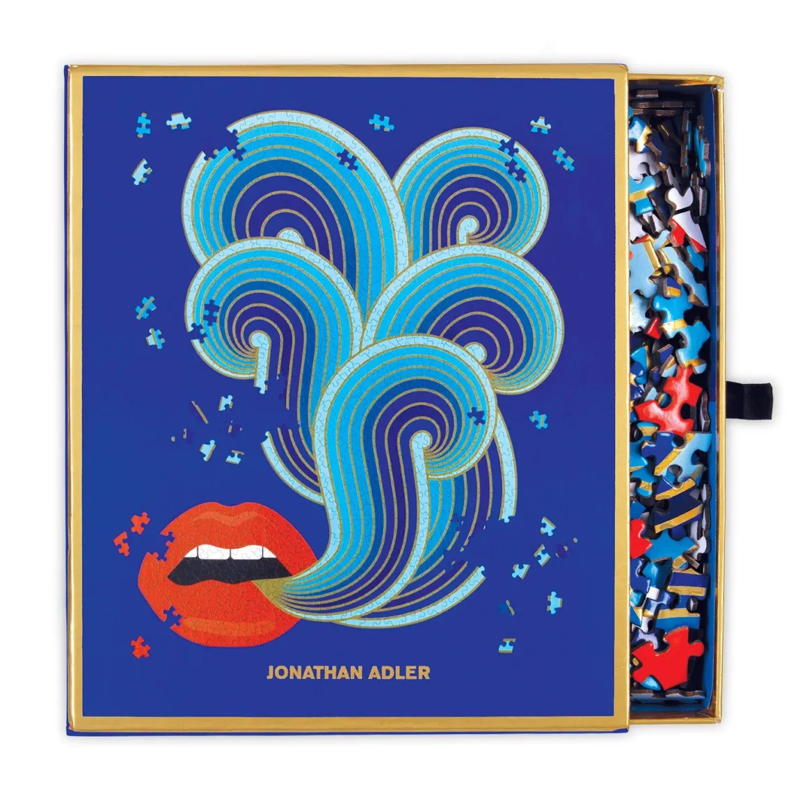 Jonathan Adler 750 Piece Lips Shaped Jigsaw Puzzle