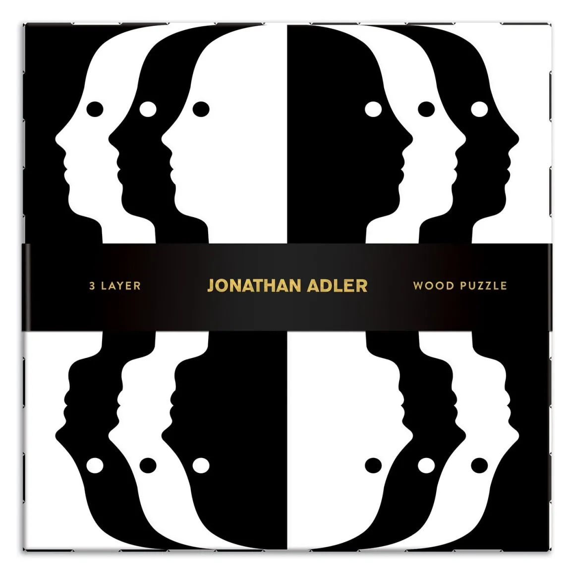 Jonathan Adler Atlas Layered Wooden Jigsaw Puzzle Set