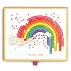 Jonathan Adler Rainbow Hand 750 Piece Shaped Jigsaw Puzzle