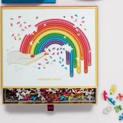 Jonathan Adler Rainbow Hand 750 Piece Shaped Jigsaw Puzzle