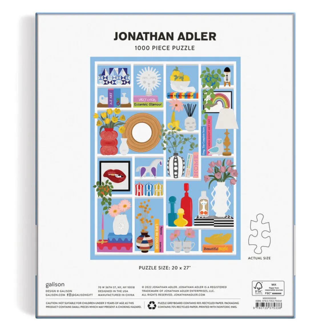Jonathan Adler Shelfie 1000 Piece Puzzle