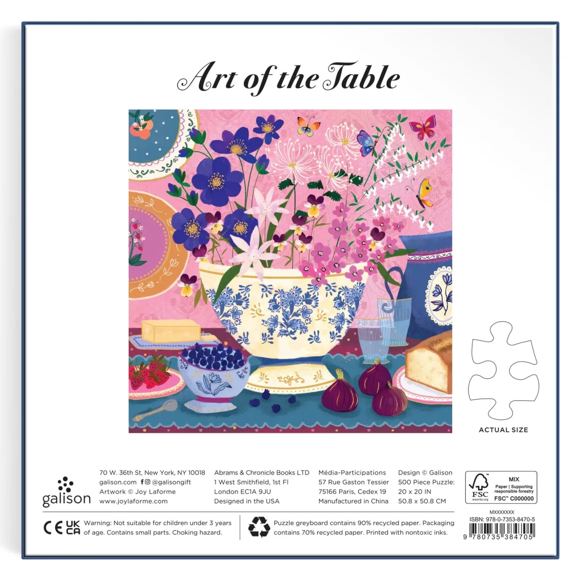 Joy Laforme Art of the Table 500 Foil Piece Puzzle