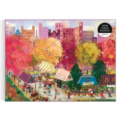 Joy Laforme Autumn at the City Market 1000 Piece Puzzle
