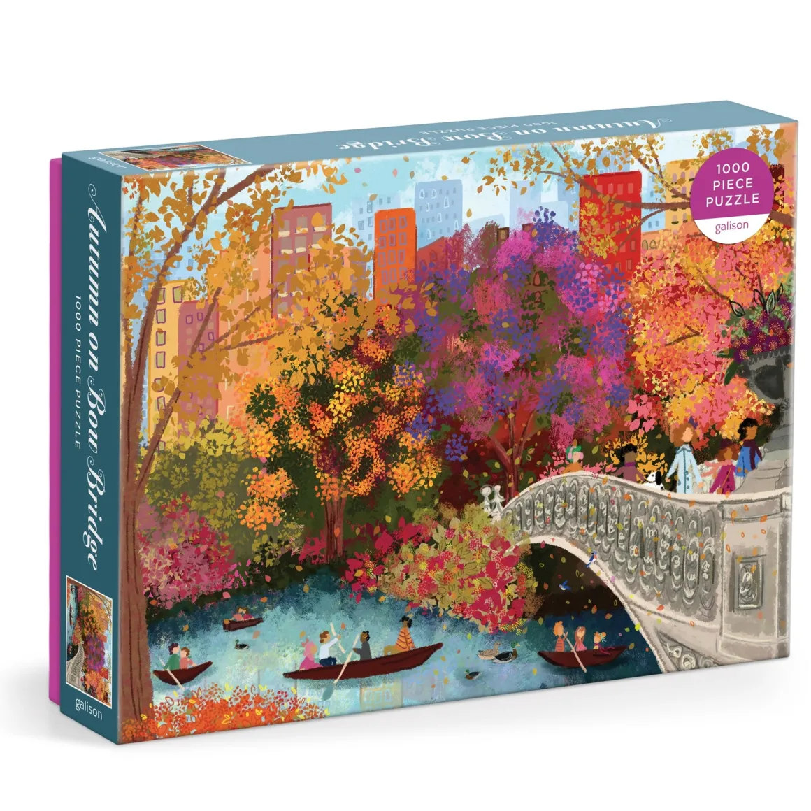 Joy Laforme Autumn on Bow Bridge 1000 Piece Puzzle