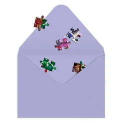 Joy Laforme Christmas Square Greeting Card Puzzle