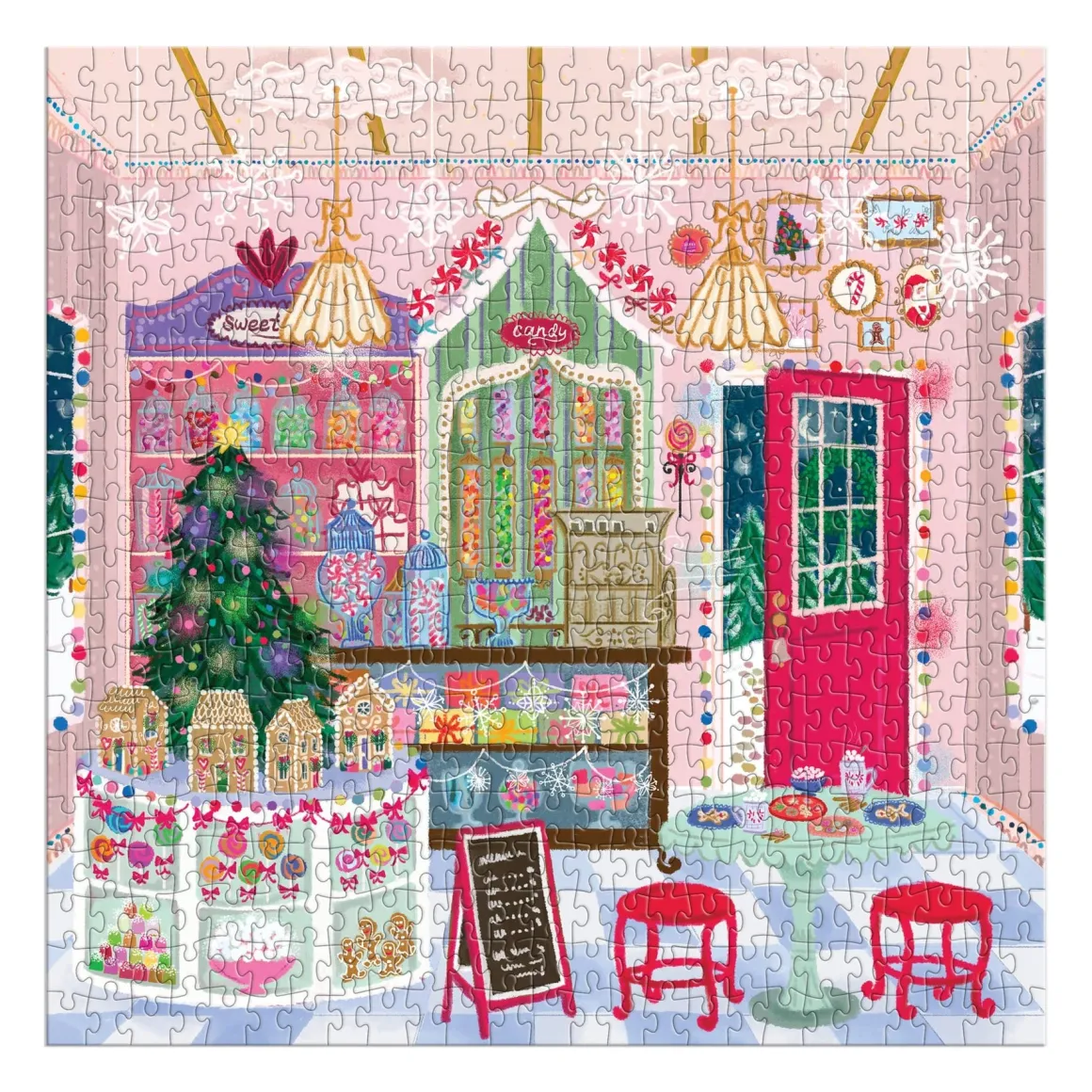 Joy Laforme Gingerbread Cottage 500 Piece Puzzle In A House