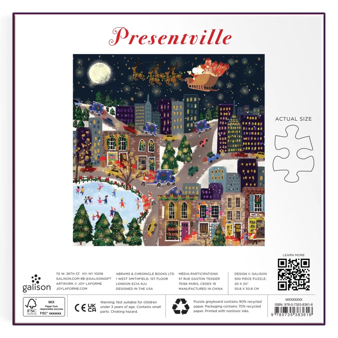 Joy Laforme Presentville 500 Piece Foil Puzzle