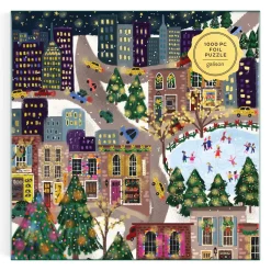 Joy Laforme Sparkling City 1000 Piece Foil Puzzle In a Square Box
