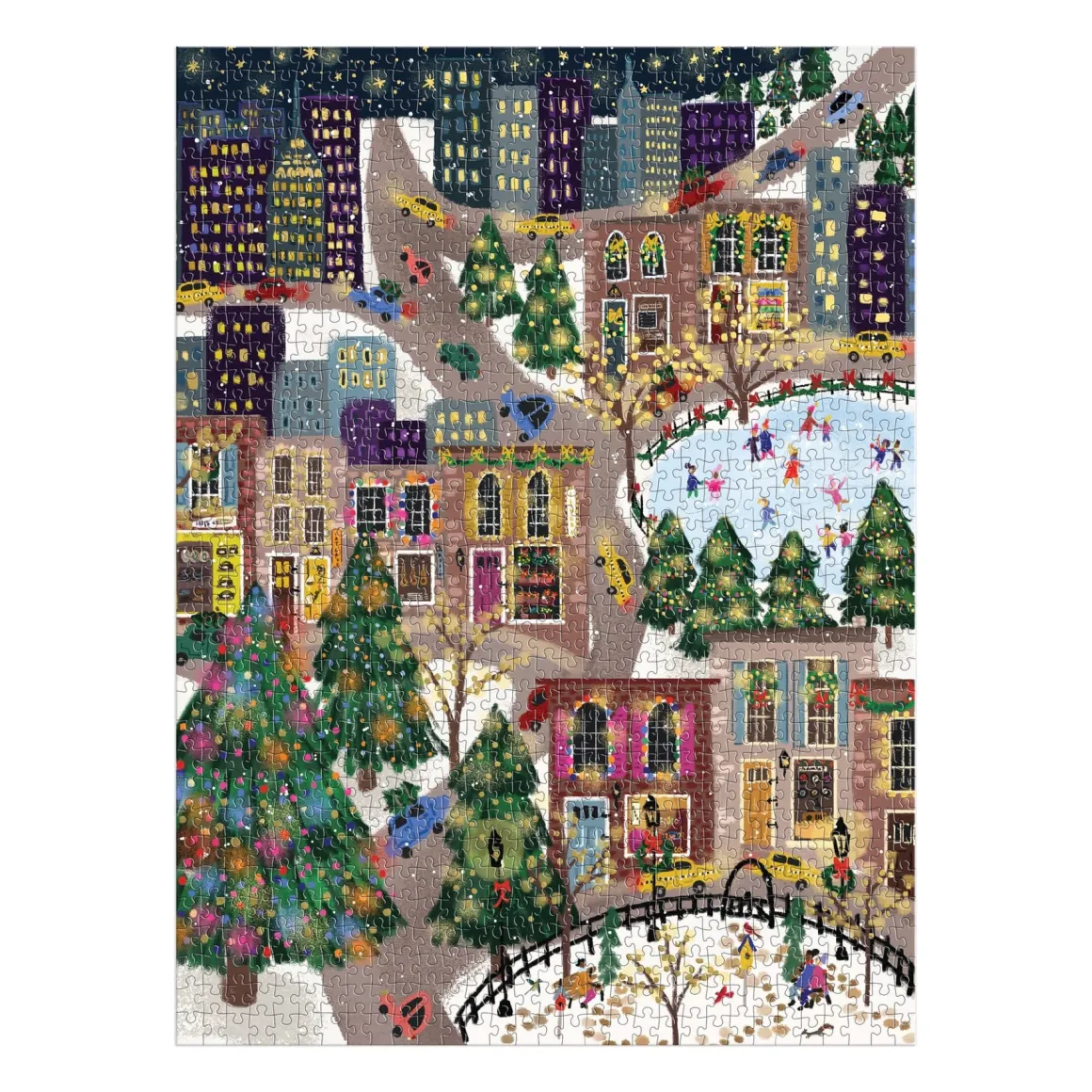 Joy Laforme Sparkling City 1000 Piece Foil Puzzle In a Square Box